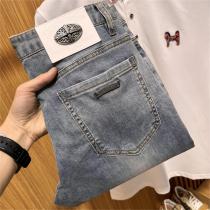 【2026春先新作】CHROME HEARTS コピー ジーンズ 定番ロゴ貼り付け カジュアル クロムハーツ