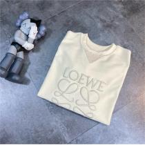 人気賞を受賞♪♪ロエベ スーパー コピー トレーナー Anagram ロゴ メタリックグレー刺繡  LOEWE