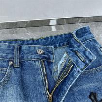 丈夫・耐久性が高い CHROME HEARTS スーパーコピー ジーンズ クロムハーツ ロゴ貼り付けデザイン＋＋クロス