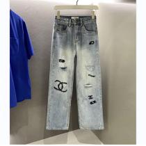 「2026年春夏のアイテム」CHANE1スーパーコピー ジーンズ ダメージ加工 弾力性 ワイドパンツ レディース