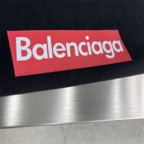 ☆2026期間限定☆バレンシアガ スーパーコピー Tシャツ BALENCIAGAｘSUPREME コラボ ロゴ枠プリント 男女兼用