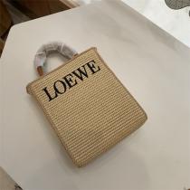 人気賞を受賞♪♪ロエベ スーパーコピー トートバッグ LOEWE ラフィア風 raffia ショルダー付き 気軽に上級者感