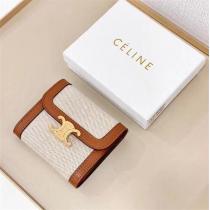 トレンド感満載★★CELINE スーパーコピー 3つ折り財布 セリーヌ 天然牛革 カードポケット 収納力
