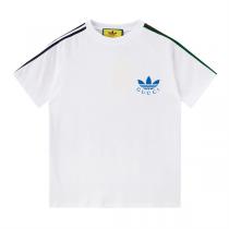 【累積売上総額第１位】Gucc1x adidasコラボTrefoil半袖ｔシャツブランドコピー2026人気上昇中
