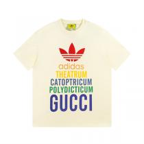 【2026人気一番】Gucc1x adidasコラボｔシャツブランド半袖コピーお洒落なコーディネート個性的