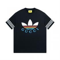 快適☆Gucc1x adidasコラボtシャツブランドコピー快適な着心地2026春夏流行りオーバーサイズ