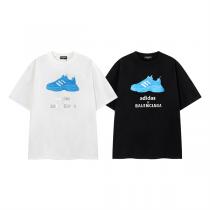 こなれ感★★BALENCIAGA スーパーコピー Tシャツ バレンシアガ  ｘAdidas コラボ プリント柄  