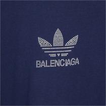✦気軽に今っぽく✦BALENCIAGA スーパーコピー Tシャツ Adidasｘバレンシアガ コラボ ストライプ柄