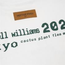 【割引キャンペーン】ルイヴィトン コピー Tシャツ LOUIS VUITTONｘPharrell Williamsコラボ オーバーサイズ