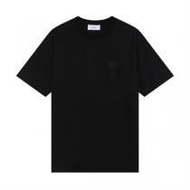 最高品質☆ AMI PARIS 偽物 Tシャツ お客さまお声に応じる アミ パリス 刺繡ロゴ 多色 