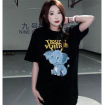 【累積売上総額第１位】Louis Vuitton/ルイ・ヴィトン偽物小象ロゴプリント半袖 tシャツ新作2026トレンド