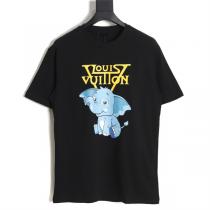 【累積売上総額第１位】Louis Vuitton/ルイ・ヴィトン偽物小象ロゴプリント半袖 tシャツ新作2026トレンド