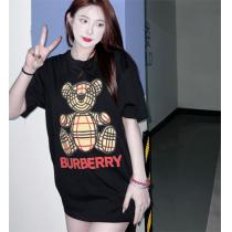 2026人気上昇中❤️バーバリー ｔシャツコピーBURBERRY小熊ロゴプリント半袖新作オーバーサイズ