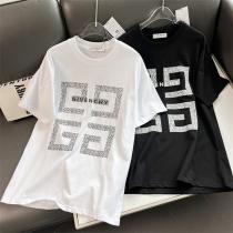 GIVENCHYジバンシーコピー2026 ss新作迷路プリントカップルカジュアル半袖Tシャツ人気ブランド