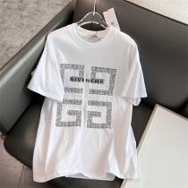 GIVENCHYジバンシーコピー2026 ss新作迷路プリントカップルカジュアル半袖Tシャツ人気ブランド