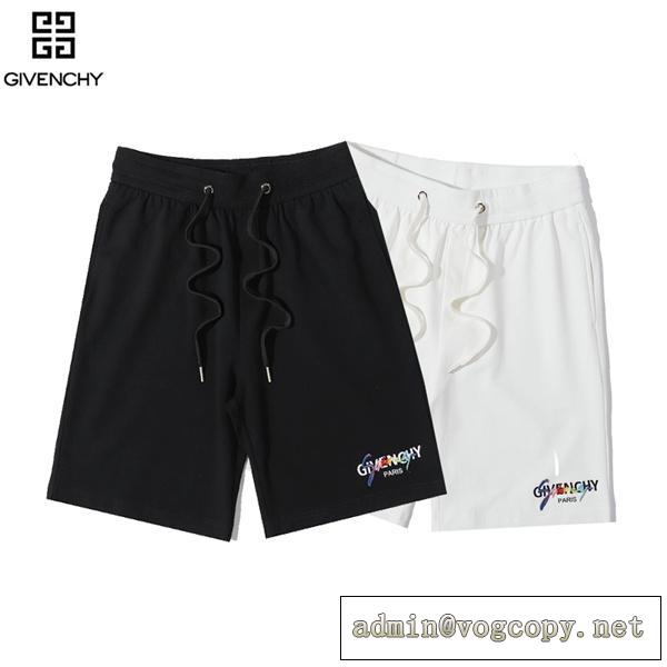 GIVENCHY スーパーコピー ハーフパンツ ロゴプリント カラーサインデザイン ジバンシー 快適着心地