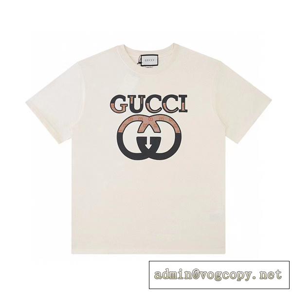 2026年新作 GUCC1 偽物 Tシャツ レース ロゴプリント柄 カジュアルスタイル 男女兼用