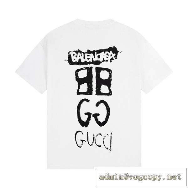 大活躍すること間違いなし GUCC1 スーパーコピー Tシャツ GUCC1ｘバレンシアガ 型崩れしにい