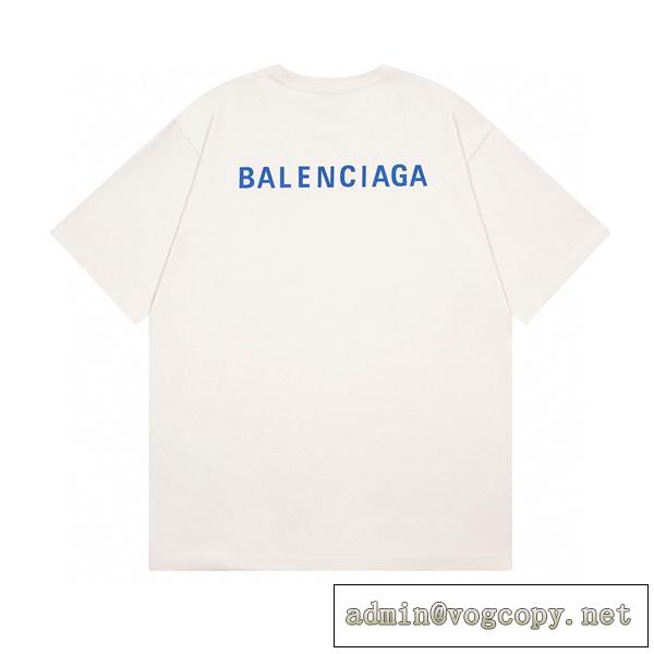 着こなしが素敵春夏定番新品 BALENCIAGA スーパーコピー Tシャツ クリームホワイト オーバーサイズ バレンシアガ