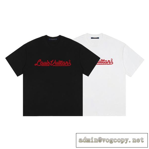 2026年の人気が急上昇 ルイヴィトン コピー Tシャツ LOUIS VUITTON Box logo シンプル 