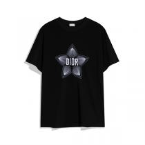 メンズライクな印象♪♪♪DIOR コピー Tシャツ 星★★シリーズ 刺繡ロゴ 純綿生地 ディオール