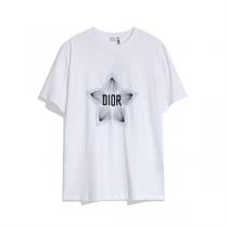 メンズライクな印象♪♪♪DIOR コピー Tシャツ 星★★シリーズ 刺繡ロゴ 純綿生地 ディオール