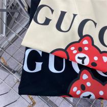 23ss可愛い雰囲気★★GUCC1 コピー Tシャツ KAWAIIシリーズ 抱く熊 綿麻生地 男女兼用  