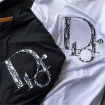 超人気商品♡♡23ss ディオール コピー Tシャツ DIOR シャリ感のある モノグラム刺繡 定番ロゴ
