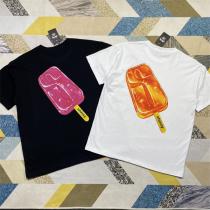 ファッションin2026 ステューシー コピー Tシャツ アイスクリーム ロゴプリント柄 男女兼用 STUSSY