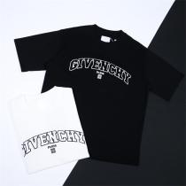 高品質☆2026定番作 ジバンシー スーパーコピー Tシャツ ロゴ貼り付け 刺繡 2色 純綿生地 GIVENCHY