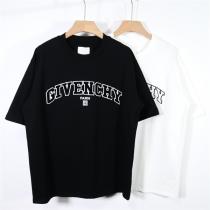 高品質☆2026定番作 ジバンシー スーパーコピー Tシャツ ロゴ貼り付け 刺繡 2色 純綿生地 GIVENCHY