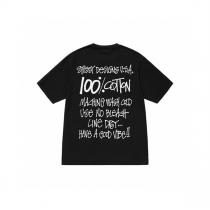 23ss ステューシー 偽物 Tシャツ STUSSY 落書きロゴプリント柄 Pigment Dyed 男女兼用