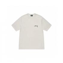 23ss ステューシー 偽物 Tシャツ STUSSY 落書きロゴプリント柄 Pigment Dyed 男女兼用