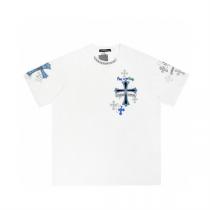 2026年初夏の新作 クロムハーツ コピー Tシャツ クロスロゴ リベット 男女兼用 CHROME HEARTS 