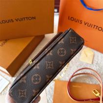 23ss大人気 LOUIS VUITTON スーパーコピー ショルダーバッグ WALLET ON CHAIN IVY ルイヴィトン ダブルチェーン