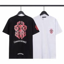 トレンド感を出す☆クロムハーツ コピー Tシャツ ロゴ プリント 純綿生地 2色 CHROME HEARTS