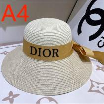 ♪♪2026年春夏コレクション DIOR コピー 女優帽 ディオール リボン飾り トレンド感