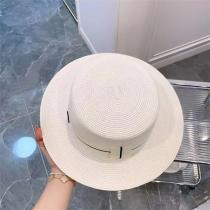 2026ssコレクション DIOR 偽物 カンカン帽 麦わら帽子 立体ロゴ 2色 反対色 ディオール