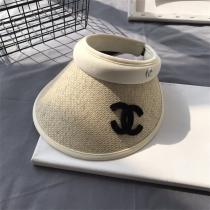 ★セレブ愛用★CHANE1サンバイザーブランドキャップコピーワンピースコーデやすい★日除け用