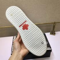 オシャレ新品☆DSQUARED2 靴 白色 ディースクエアード コピースニーカー メンズ スタイリッシュシンプル