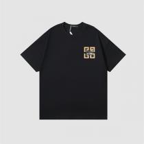 ジバンシー スーパーコピー Tシャツ 柄プリント 蝶 ロゴ コットン ダブルガーゼ GIVENCHY