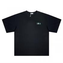 高品質 DIOR コピー Tシャツ 刺繡ロゴ 型崩れへの耐性 ディオール 230gコットンダブルガーゼ