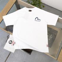 EVISU コピー Tシャツ ｍロゴ 落書き コットンダブルガーゼ生地 エヴィスｘPalaceコラボ 