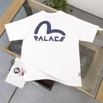 EVISU コピー Tシャツ ｍロゴ 落書き コットンダブルガーゼ生地 エヴィスｘPalaceコラボ 