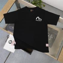 EVISU コピー Tシャツ ｍロゴ 落書き コットンダブルガーゼ生地 エヴィスｘPalaceコラボ 