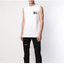 トレンド感を楽しめ新作 STUSSY コピー ノースリーブ ステューシー 偽物 2色 ロゴプリント