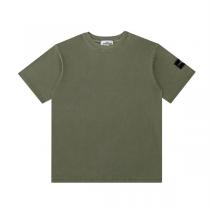 一目惚れした新作 ストーンアイランド Tシャツ レトロ処理 2色肩章付き STONE ISLAND半袖