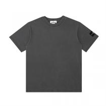 一目惚れした新作 ストーンアイランド Tシャツ レトロ処理 2色肩章付き STONE ISLAND半袖
