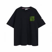 2026年最新デザイン☆モンクレール 偽物 Ｔシャツ MONCLER ロゴプリント柄 ネオングリーン 純綿生地 通気性 快適