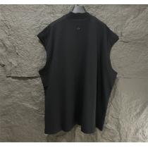 adidasｘBALENCIAGA 偽物 ノースリーブ バレンシアガ スリーストライプ ロゴプリント柄 